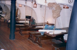 The crew mess area. photo - R.D. Wilkins