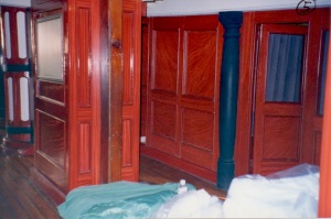 hand-grained partitions below deck. photo-R.D. Wilkins