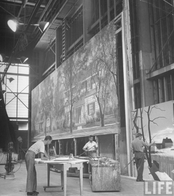 Still from a Life Magazine article of the same space when it was the MGM scenic shop in the 1950's.